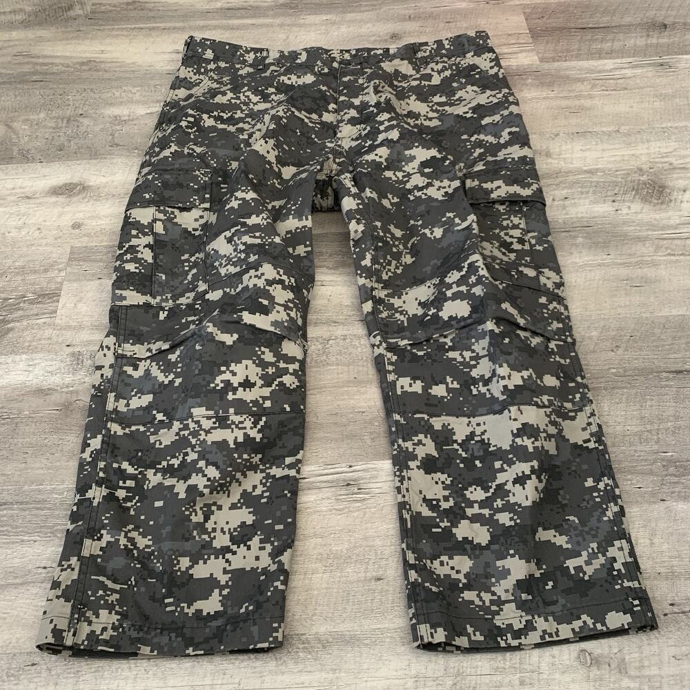 ROTHCO Gray Digital Camo BDU Cargo Pants Mens XL Adjustable Waist Army Military